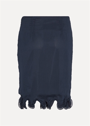 Tula above knee chiffon ruffle skirt Sky Captain ROTATE By Birger Chrisensen 